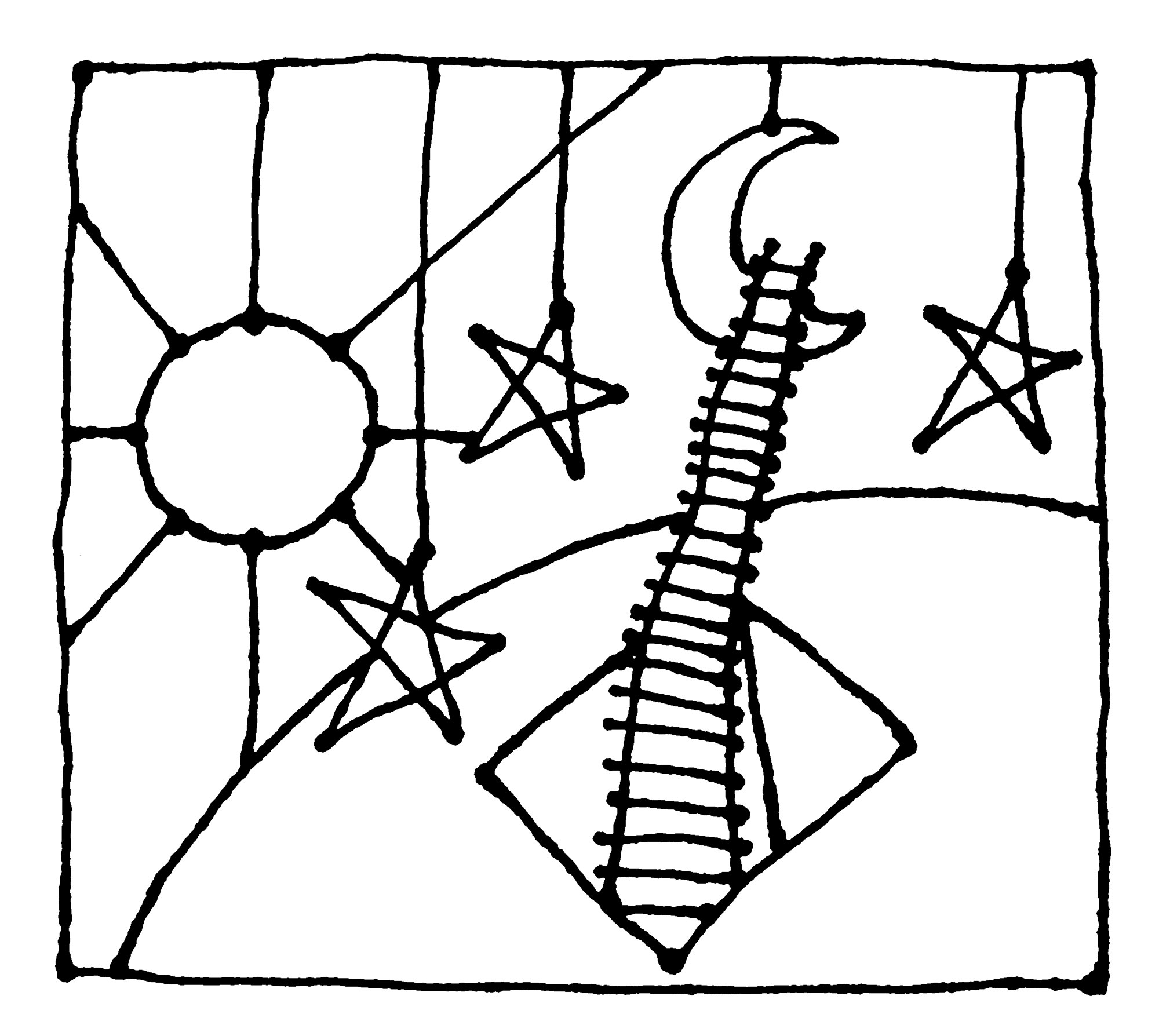 Ein gerahmtes Bild vom Welttheater, das vieles ausser Acht laesst, was nicht ins Bild passt. Auf einem verwuesteten Planeten hat sich die Menschheit in einem Loch verschanzt. Hier haust sie als letzte ueberlebende Spezies, die zuvor saemtliche anderen Lebensformen ausgerottet hat. Aus dem Loch ragt eine Leiter bis zum Mond. Einige wenige Menschen verfuegen ueber soviel Kapital, dass sie sich den Luxus leisten, eine solche Leiter bauen zu lassen. Sie bilden sich ein, dass sie damit woanders ein neues Habitat fuer die letzten Tage ihres jaemmerlichen Lebens finden. Und sich in Zukunft als Helden feiern lassen werden, die fuer den Fortbestand der Menschheit auf der Grundlage ihrer erlesenen Gene gesorgt haben. Dem Planeten ist es egal, was aus dieser Utopie wird. Dem Mond auch. Mir auch.